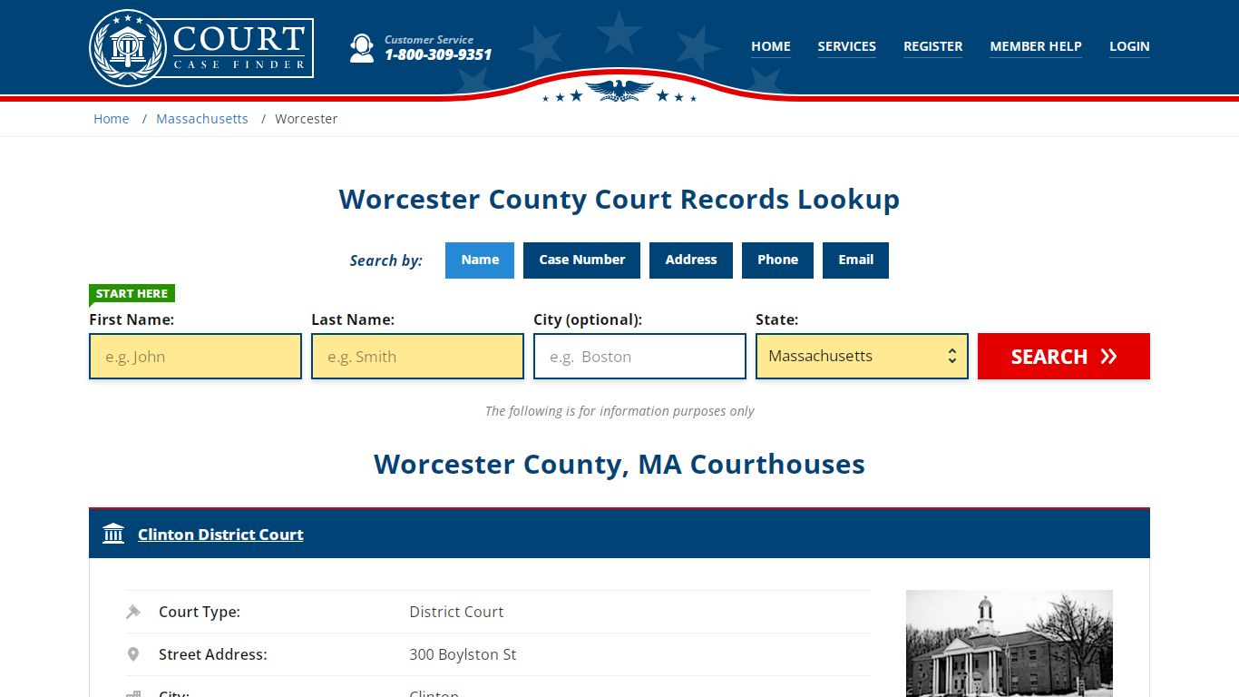Worcester County Court Records | MA Case Lookup